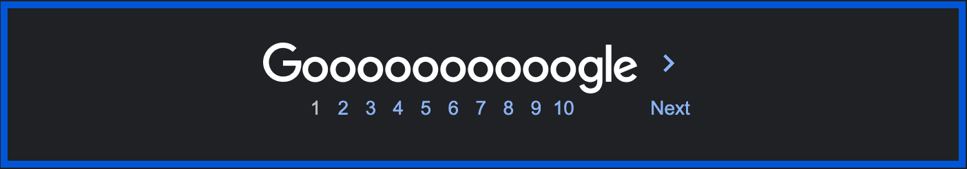 Numbered pagination