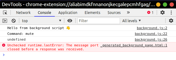 The message port closed before a response was received